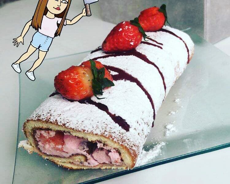 Cliquez pour zoomer ! Fraisier roulé Thermomix par sarouche_1