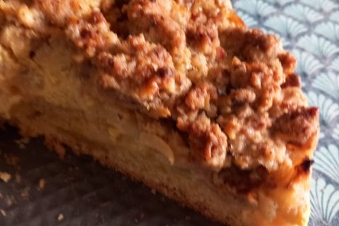 Cliquez pour zoomer ! Tarte aux pommes façon crumble Thermomix par juliefabre85
