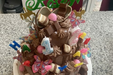 Cliquez pour zoomer ! Layer cake Kinder Bueno Thermomix par panzett