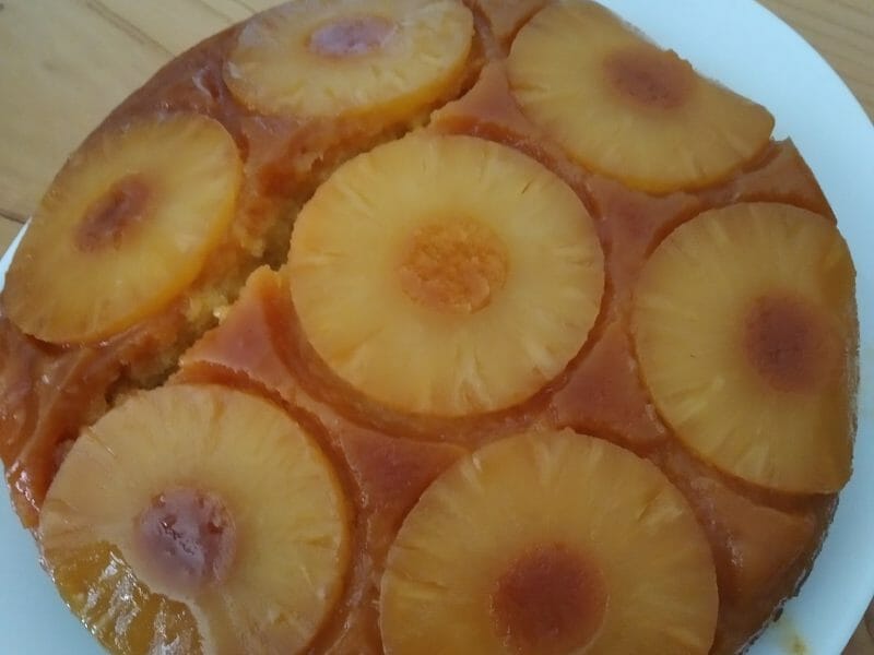 Cliquez pour zoomer ! Gâteau renversé à l’ananas Thermomix par anneds17