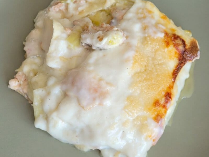 Cliquez pour zoomer ! Lasagnes au saumon et poireaux Thermomix par lynette62144