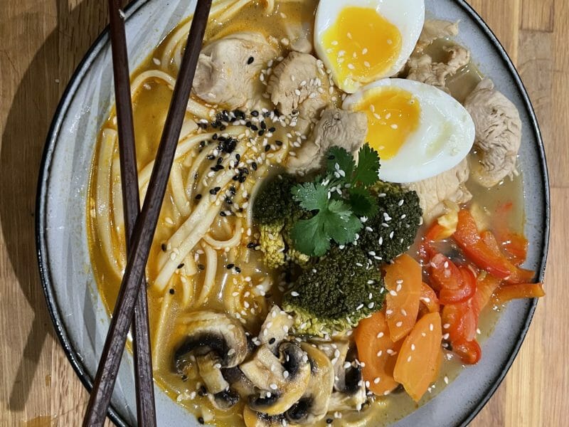 Cliquez pour zoomer ! Ramen thaï au poulet Thermomix par cemarag