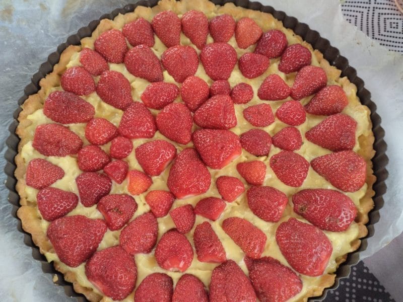 Cliquez pour zoomer ! Tarte aux fraises Thermomix par Sophie49