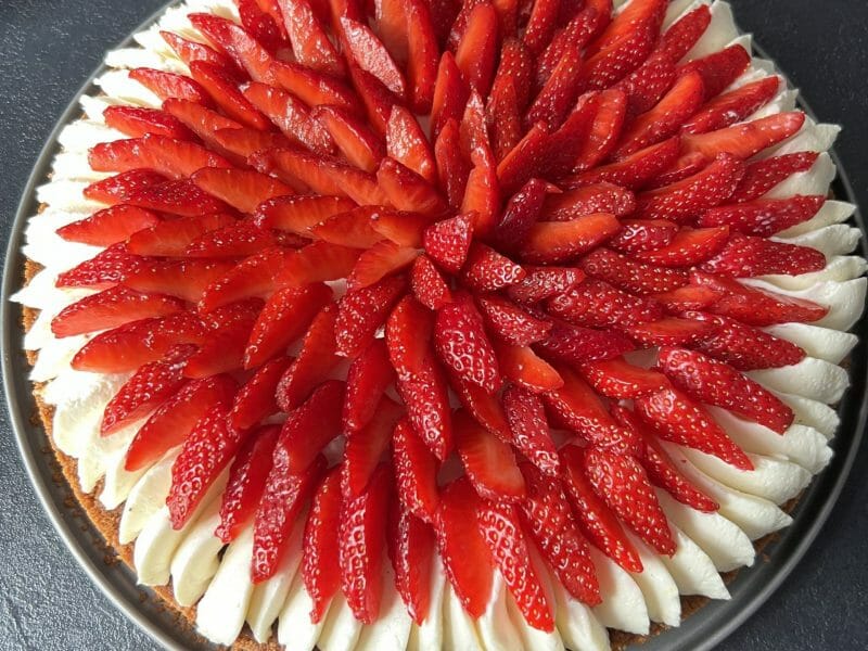 Cliquez pour zoomer ! Tarte aux fraises sans cuisson Thermomix par bobmagwa