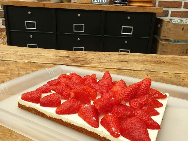 Cliquez pour zoomer ! Tarte aux fraises sans cuisson Thermomix par Marinette_C