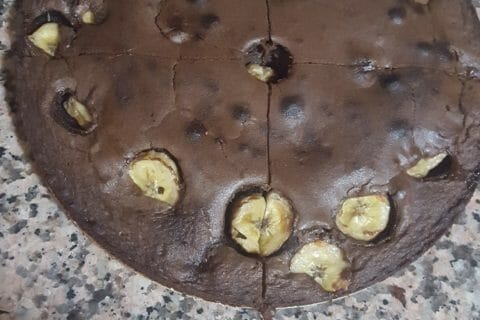 Cliquez pour zoomer ! Brownie fondant choco-banane Thermomix par Yasso