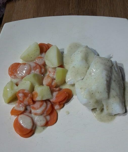 Cliquez pour zoomer ! Filet de cabillaud et sa sauce persillée Thermomix par Agatpower