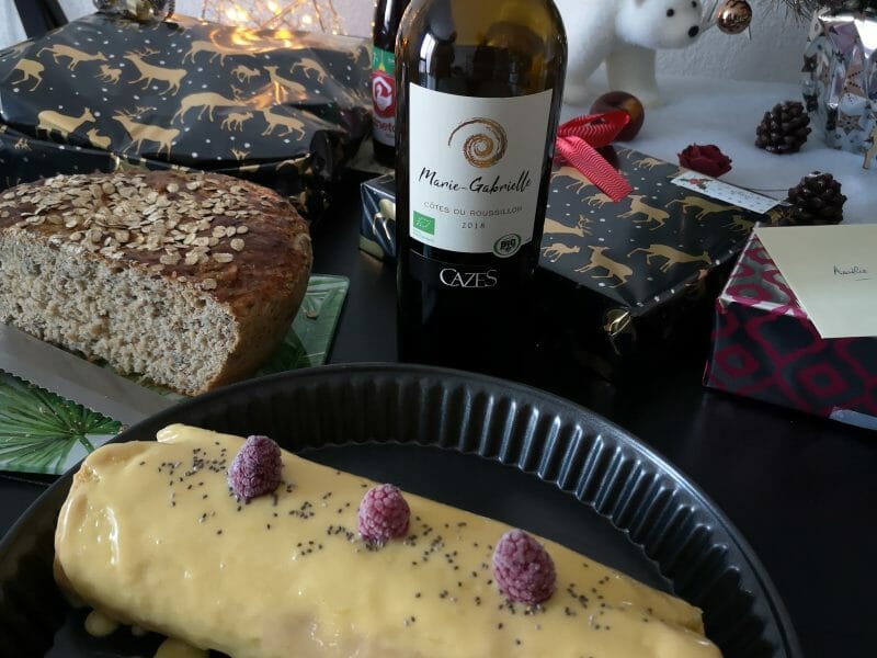 Cliquez pour zoomer ! Bûche au citron meringuée Thermomix par aurelie_0511