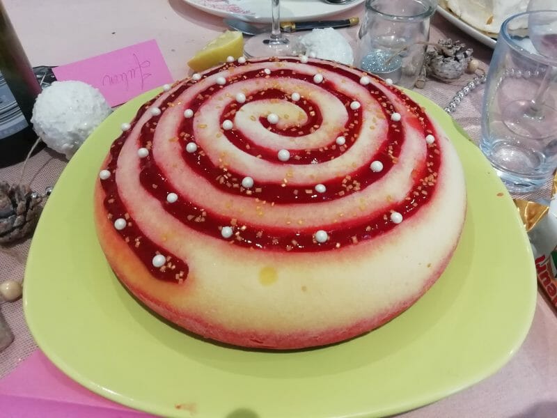 Cliquez pour zoomer ! Bûche glacée mangue et framboise Thermomix par alex07