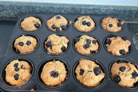 Cliquez pour zoomer ! Muffins aux myrtilles Thermomix par jeanromain