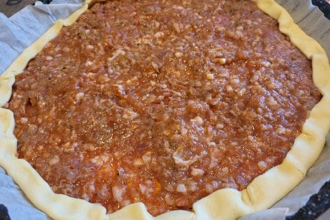 Cliquez pour zoomer ! Tarte salée façon tomates farcies Thermomix par moussechoc