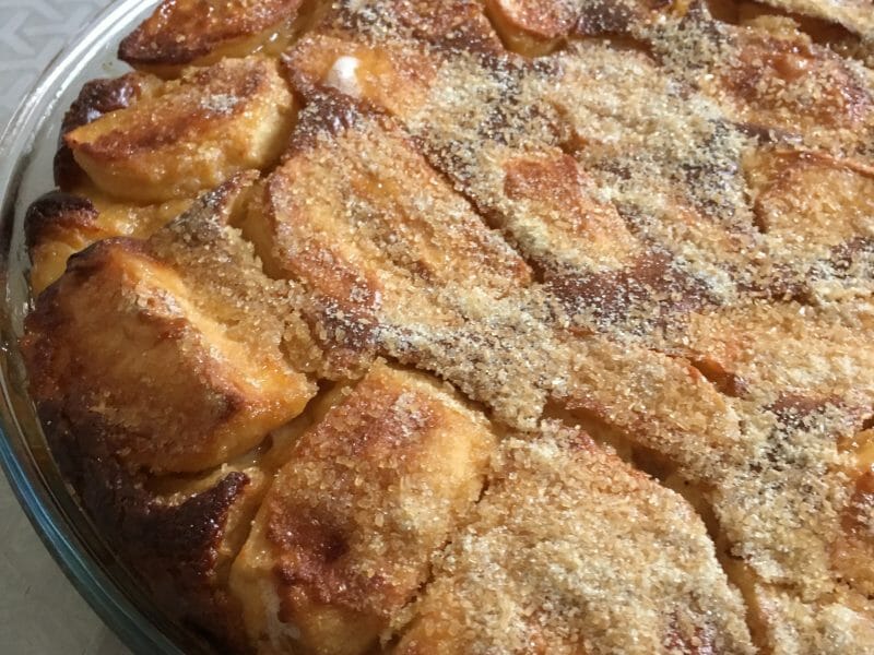 Cliquez pour zoomer ! Flognarde aux pommes (clafoutis aux pommes) Thermomix par maldivesbynight