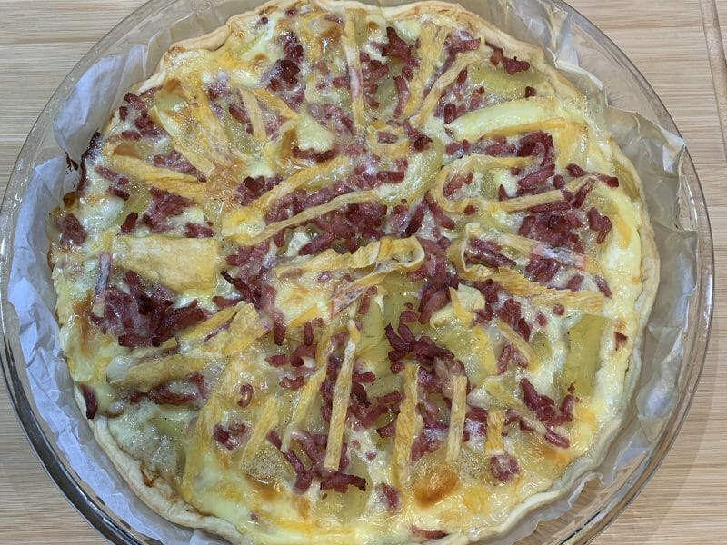 Cliquez pour zoomer ! Tarte aux pommes de terre et lardons Thermomix par johana_7