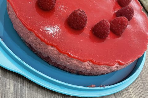 Cliquez pour zoomer ! Bavarois aux framboises Thermomix par auregreen