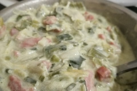 Cliquez pour zoomer ! Tagliatelles à la crème de poireaux Thermomix par sabrinak92i