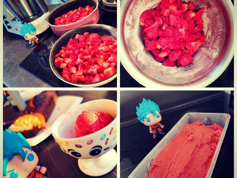 Cliquez pour zoomer ! Glace à la fraise Thermomix par jean.phi37