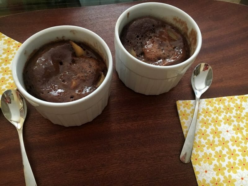 Cliquez pour zoomer ! Mug cake poires chocolat Thermomix par Francesca