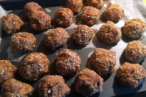 Cliquez pour zoomer ! Croquettes de chou-fleur au jambon cru Thermomix par Francesca