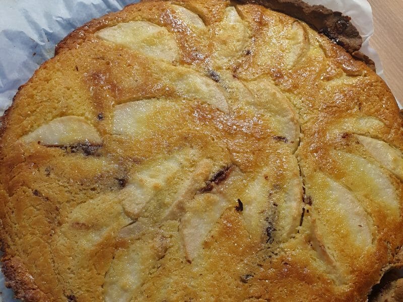 Cliquez pour zoomer ! Tarte aux poires sur lit de chocolat Thermomix par laura_142