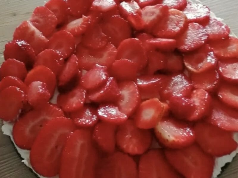 Cliquez pour zoomer ! Tarte aux fraises sans cuisson Thermomix par jy