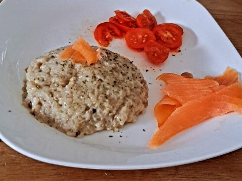 Cliquez pour zoomer ! Risotto champignons et courgettes Thermomix par elodie_176