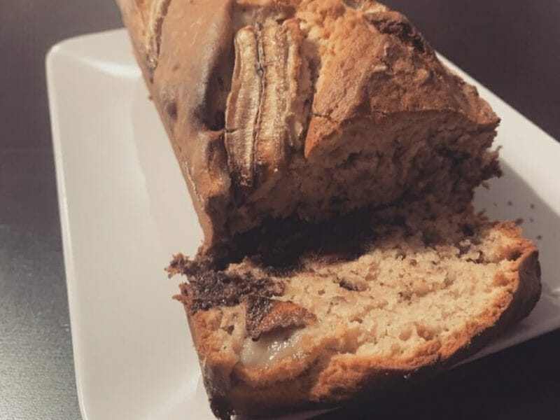 Cliquez pour zoomer ! Cake banane et pépites de chocolat Thermomix par joanna_10