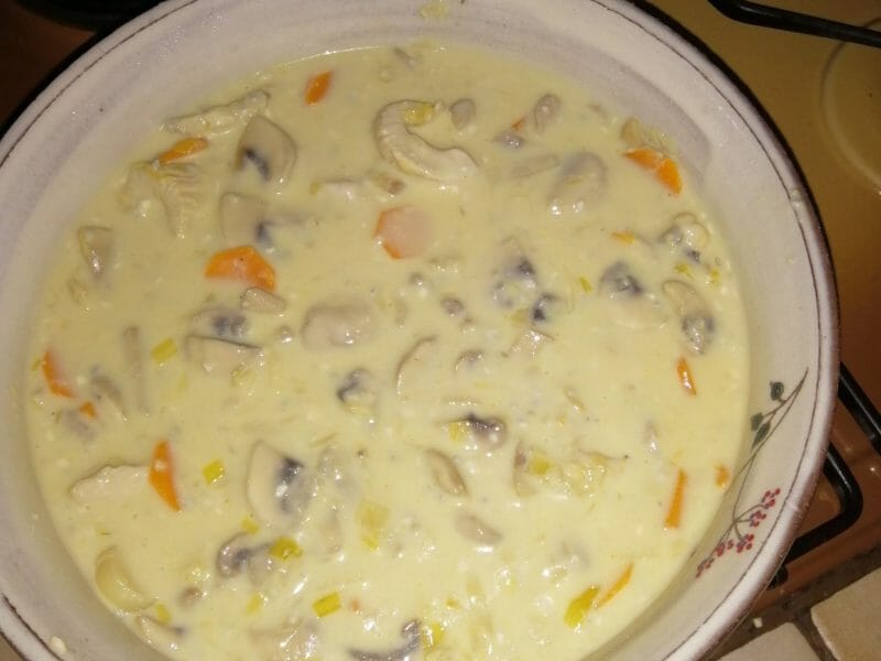 Cliquez pour zoomer ! Blanquette de dinde au bleu d’auvergne Thermomix par Berbab13