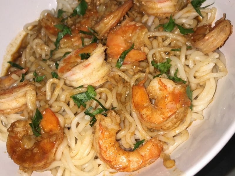 Cliquez pour zoomer ! Bo Bun de crevettes marinées Thermomix par Fatou