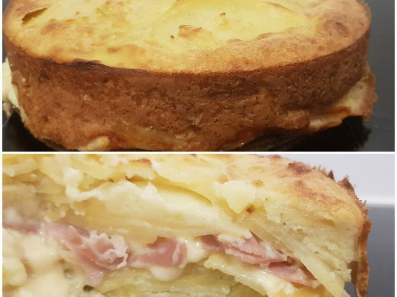 Cliquez pour zoomer ! Gâteau invisible raclette Thermomix par dinis971