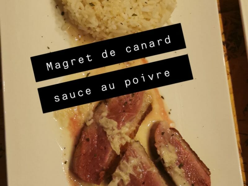 Cliquez pour zoomer ! Magret de canard sauce au poivre blanc Thermomix par malachite57
