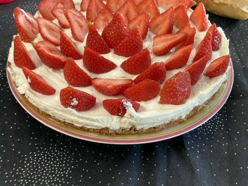 Cliquez pour zoomer ! Tarte aux fraises sans cuisson Thermomix par marine_139