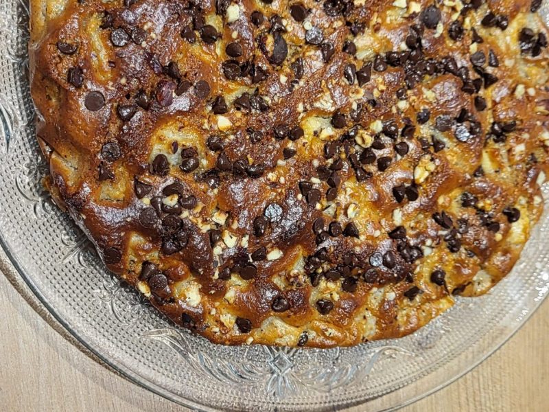 Cliquez pour zoomer ! Moelleux poires, noisettes et chocolat Thermomix par ana6857