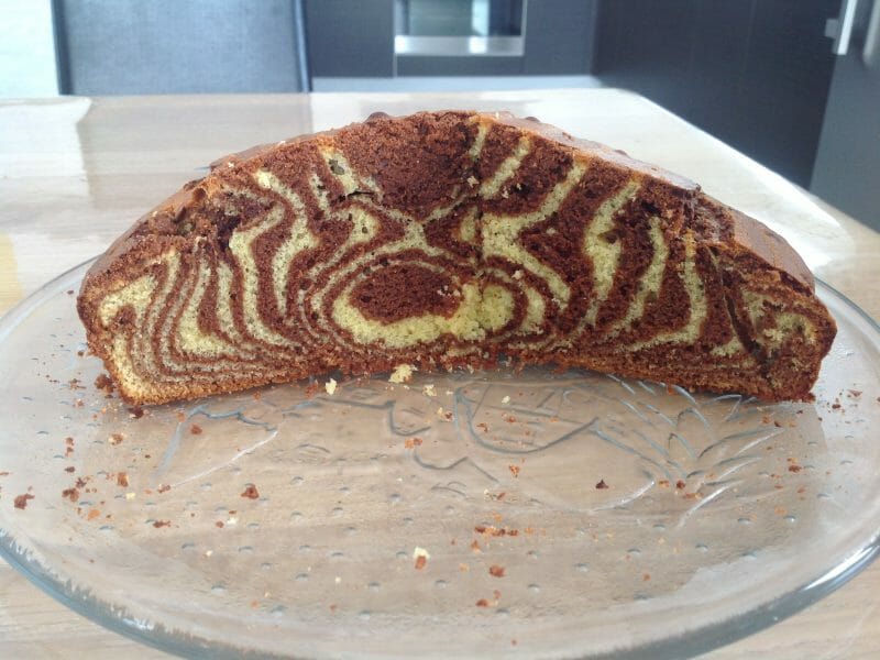 Cliquez pour zoomer ! Gâteau zébré Thermomix par Nine43