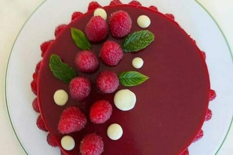 Cliquez pour zoomer ! Bavarois aux framboises Thermomix par chloe_60