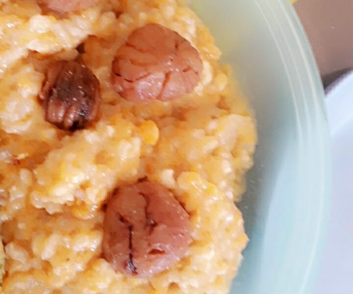 Cliquez pour zoomer ! Risotto de butternut aux châtaignes Thermomix par lacigale84