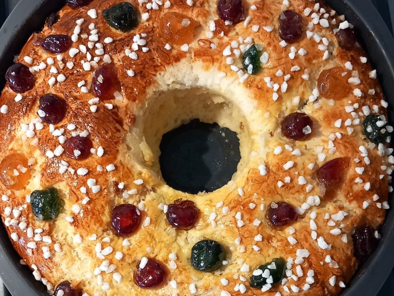 Cliquez pour zoomer ! Brioche mascarpone et fruits confits Thermomix par veromer