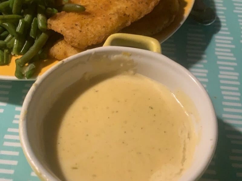 Sauce au vin blanc pour poisson au Thermomix Cookomix