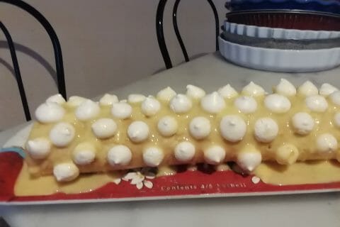 Cliquez pour zoomer ! Bûche au citron meringuée Thermomix par BORGNOLLES