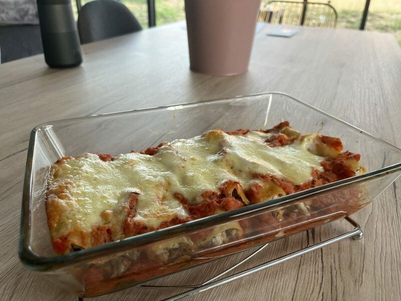 Cliquez pour zoomer ! Cannellonis farcis aux aubergines et courgettes Thermomix par ElodieE