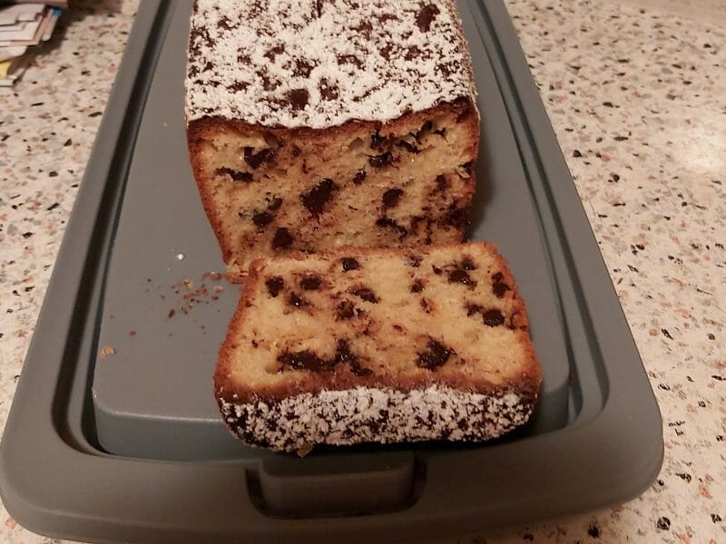 Cliquez pour zoomer ! Plum cake aux pépites de chocolat Thermomix par suporte