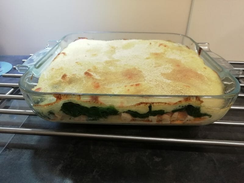 Cliquez pour zoomer ! Parmentier de saumon aux épinards Thermomix par joceChinaillon74