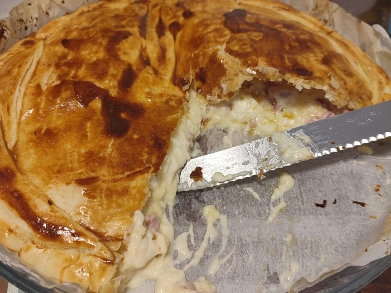 Cliquez pour zoomer ! Tourte lardons et comté Thermomix par joceChinaillon74