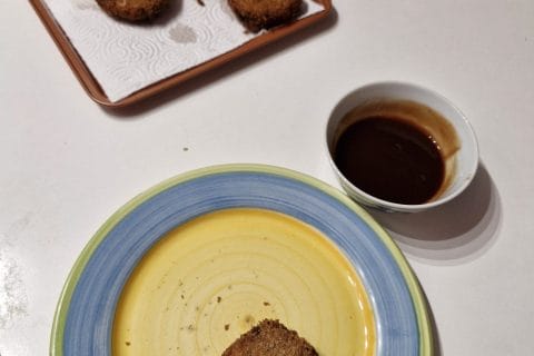 Cliquez pour zoomer ! Menchi-katsu – Boeuf haché pané Thermomix par aiyana