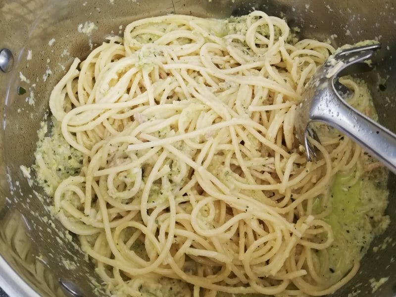 Cliquez pour zoomer ! Pâtes aux courgettes façon carbonara Thermomix par amarena