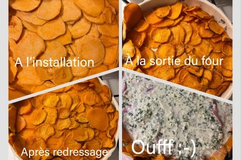 Cliquez pour zoomer ! Quiche à la patate douce, feta et jambon cru Thermomix par Grenouille01