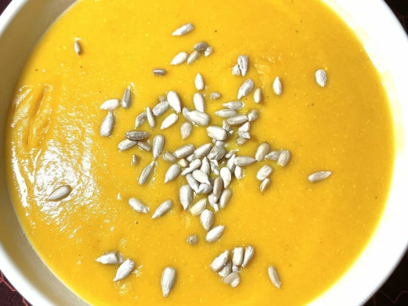Cliquez pour zoomer ! Velouté de butternut aux lentilles corail et au curry Thermomix par Grenouille01
