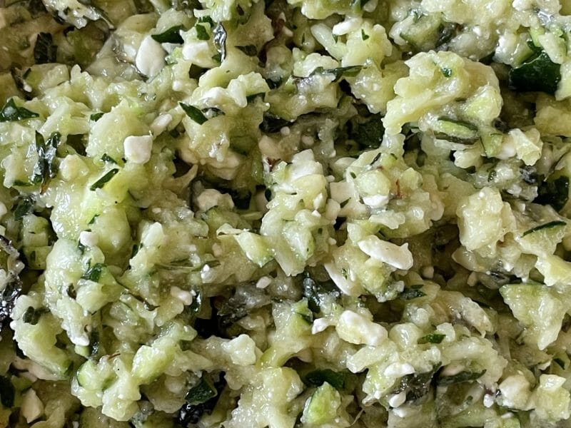 Cliquez pour zoomer ! Salade de courgettes à la feta Thermomix par Grenouille01