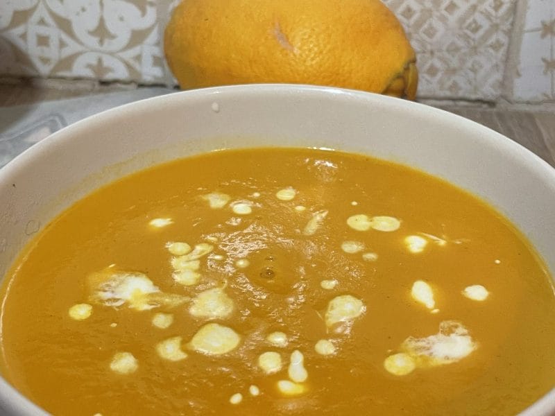 Cliquez pour zoomer ! Soupe de potimarron à l’orange et au gingembre Thermomix par Grenouille01
