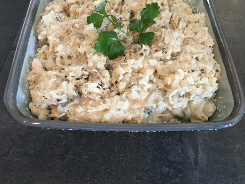 Cliquez pour zoomer ! Risotto poulet et champignons Thermomix par laurajulia
