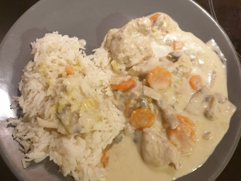 Cliquez pour zoomer ! Blanquette de dinde au bleu d’auvergne Thermomix par marion_le2